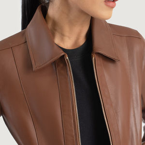 Chaqueta de Cuero para Mujer de Alta Calidad, del Mejor Proveedor, en Diferentes Tallas, Venta Directa de Fábrica, Chaquetas de Cuero para Mujer - Product Image 5