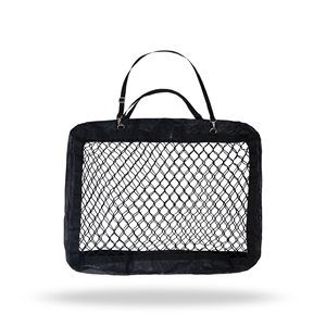 Rectangular Horse Hay Net Bag Portable Slow Feed Mesh Hay Feeder Bag with Adjustable Straps - Product Image 1