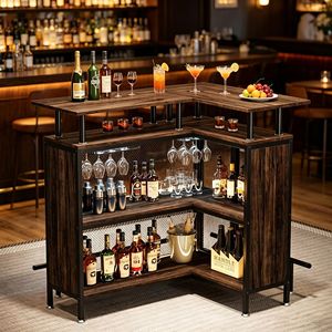 Tavolo da Bar con LED, Arredamento Versatile per Bar Domestici, Discoteche, Hotel, Feste e Cocktail - Product Image 6
