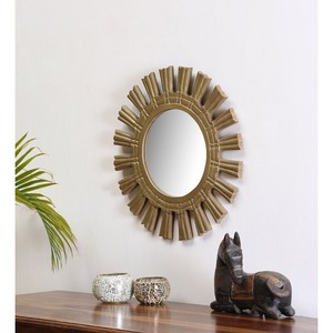Mango Wood Sunburst <b>Mirror</b> Handmade Wall Decor - Product Image 2