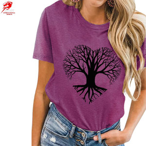 Camisetas Modernas para Mujer, Estampadas, de Algodón Suave, Corte Holgado, Estilo Casual Urbano, Cómodas, a Precio Razonable - Product Image 1