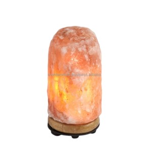 Lámpara de Sal LED USB 100% Pura del Himalaya, Color Blanco, Lámpara de Sal Rosa USB Hecha a Mano con Tacto Real, Feng Shui, Sian Enterprises - Product Image 5