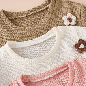 T-shirts en tricot à col rond pour garçons, doux, respirants, vêtements décontractés pour enfants - Product Image 4