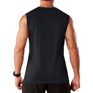 Camiseta deportiva de alta calidad con logo personalizado para hombre, camiseta sin mangas para culturismo, fitness, musculación, chaleco de entrenamiento sin mangas para hombre - Product Image 2