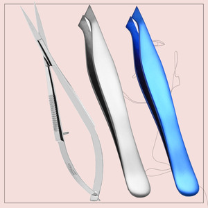 Juego de Pinzas Profesionales de Punta Inclinada y Puntiaguda para Cejas, Pinzas de Precisión para Depilación, Herramienta de Belleza y Maquillaje - Product Image 2