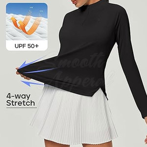 Lightweight Breathable Eco-Friendly <b>Womens</b> <b>Long</b> <b>Sleeve</b> Sports <b>Top</b> with Soft Fabric for Workouts & Outdoor Activities - Product Image 5