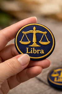 Parche Bordado del Signo Zodiacal Libra, Paquete de 100 Piezas, 10 Colores (10 Piezas de Cada Color), Termoadhesivo/Para Coser, Diseño Astrológico - Product Image 4