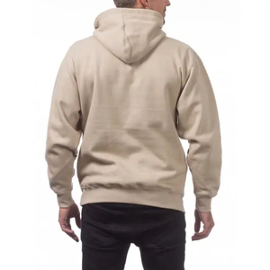 Hot-selling Custom Logo Drawstring Pullover Hoodies Blank Plain <b>Oversized</b> Fleece Zip up Fit Boxy <b>Hoodie</b> - Product Image 3