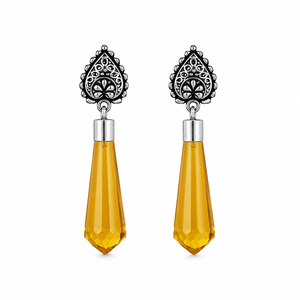 Trusted Supplier Antique <b>Silver</b>-Plated Dangle Drop <b>Earrings</b> for <b>Women</b> Jewelry Bulk Supplier | Direct Factory Manufacturer - Product Image 1