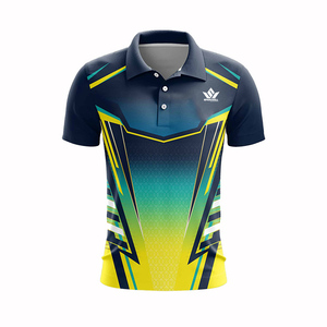 เสื้อโปโลเทนนิสชายแบบสั่งทำ แขนสั้น ระบายอากาศได้ดี ผลิตจากโพลีเอสเตอร์ ซับเหงื่อ คอปกพับได้ เหมาะสำหรับทีมกีฬา - Product Image 3