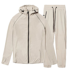 Chándal Clásico con Capucha para Hombre, Cierre Completo con Cremallera, Ligero, de Poliéster, Informal, para Primavera - Product Image 6