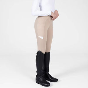 กางเกงขี่ม้าผ้าเนื้อนุ่มยืดหยุ่นสำหรับเด็กและผู้หญิง สวมใส่สบาย เหมาะสำหรับการแสดงและการฝึกซ้อม กางเกงขี่ม้าเด็ก OEM - Product Image 1