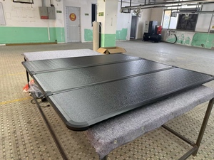 Couverture de benne de camion pliable en aluminium pour Ford F150 <span class=keywords><strong>RAM</strong></span> 1500 GMC Sierra Pickup avec éclairage LED intégré et étanchéité IP67 - Product Image 6