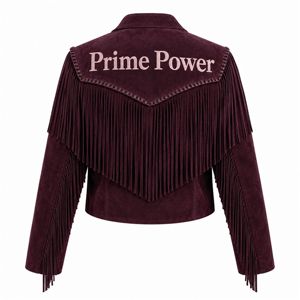 Chaqueta de cuero PU para hombre, personalizable al por mayor, estilo vaquero occidental, bordada con flecos y borlas, para motociclista - Product Image 2