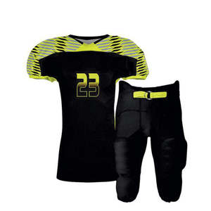 Maillot de football américain sur mesure, respirant, anti-transpiration, séchage rapide, grande taille, 100 % polyester, col en V, unisexe, vêtements de sport - Product Image 5