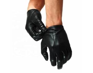 Guantes de cuero para pantalla táctil, protección de manos para conducción táctica, clima frío - Product Image 3