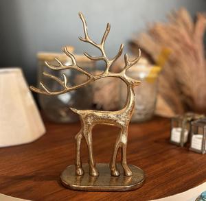 Modern Metal Reindeer Table Centerpiece Sculpture For Festive <b>Christmas</b> Dining Arrangement Stylish Seasonal Home Decor - Product Image 6