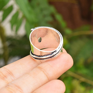 Bague en pierre de lune, argent sterling 925, faite à la main, bijou pour elle - Product Image 4