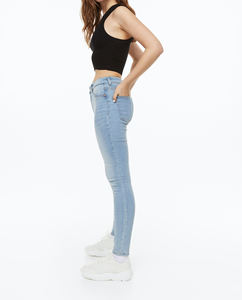 Pantalones de Moda para Mujer, Pantalones Casuales con Logotipo Personalizado, Pantalones Anchos de Mezclilla Cargo para Damas - Product Image 1