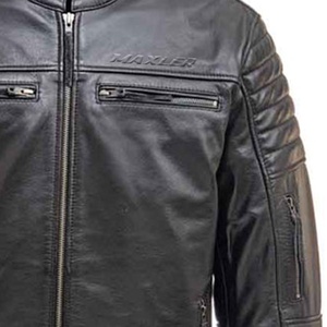 Fashionable High Quality Breathable Quick Dry Windproof 2023 New Design Motorbike Leather Jackets Factory Direct Sales Men's - Product Image 4