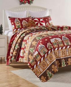 Vacanza in corsia di pan di zenzero 2-Pc. Set di trapunte | Moda casa Greenland - Product Image 2