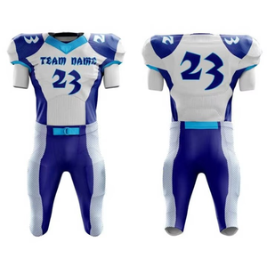 Custom <b>College</b> Football Uniform Set Breathable 100% Polyester Tackle Twill Short Sleeve Practice Jersey - Product Image 4