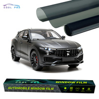 Film pour vitres de voiture COOL PRO VLT17 IRR99 de haute qualité, ultra-transparent, anti-rayures, film solaire pour vitres de voiture en couleur noire, fabriqué en matériau PET