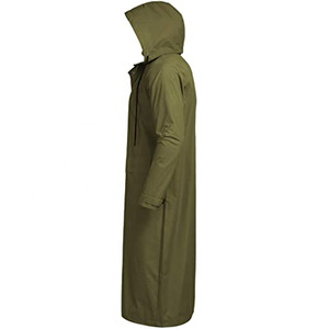 Men's Long Rain <b>Jacket</b> Windbreaker <b>Waterproof</b> <b>Lightweight</b> <b>Packable</b> wholesale price men women <b>waterproof</b> long coat - Product Image 4