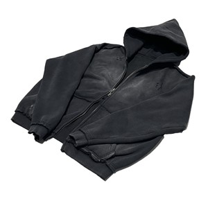 Sudadera con capucha y cremallera con logotipo personalizado, forro polar, ropa deportiva para hombre, corte ajustado, entrega rápida - Product Image 6