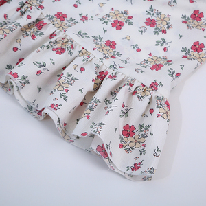 Vendita calda estate 100% poliestere a buon mercato senza maniche dolce floreale stampato per bambini casual abito sottoveste per le ragazze - Product Image 5