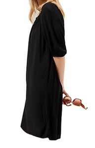 เดรสมิดิเปิดไหล่สีดำสำหรับผู้หญิงชุดปาร์ตี้ตอนเย็นมีสไตล์ - Product Image 2