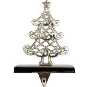 Soportes de metal dorado para calcetines navideños, para chimenea, con peso, con diseño de copo de nieve 3D, ganchos antideslizantes de primera calidad para la temporada navideña - Product Image 5