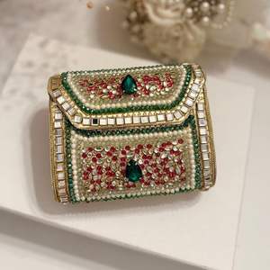 Top Quality Indian Handmade Embroidery Ethnic Wedding <b>Potli</b> <b>Bags</b> Wrist Handbag Coin <b>Potli</b> <b>Bags</b> Wedding Return Gift <b>Bags</b> - Product Image 5
