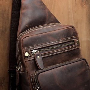 Mochila de Cuero Crazy Horse de Piel de Vaca Genuina Personalizada al por Mayor Directo de Fábrica, Unisex, Cuero de Grano Completo, Marca Personalizada - Product Image 3