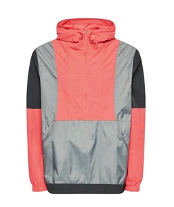 Nouvelle Mode Style Color Block Respirant Pluie Coupe-Vent Veste Plus La Taille Randonnée Courir Patchwork Couleur À Capuche Veste Imperméable - Product Image 1