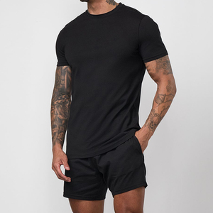 T-shirt en polyester/coton tricoté sur mesure, coupe classique, respirant, anti-boulochage, séchage rapide, manches longues, pour homme, élégant - Product Image 1
