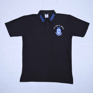 Camisetas de Rugby Polo de Algodón y PC Negras de Primera Calidad con Logotipo Personalizado, Bordado Frontal y Mangas Cortas para Mujer - Product Image 3
