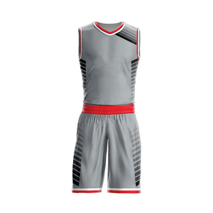 Vêtements de sport personnalisés en gros avec logo respirant à manches courtes pour hommes, ensembles de tenues de basketball sur mesure - Product Image 5