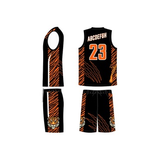 Maillots de basket-ball unisexes respirants sur mesure, tailles plus grandes, uniforme d'équipe, 100% polyester, séchage rapide, antibactérien, design personnalisé - Product Image 4