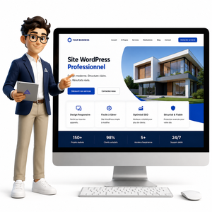 Reidify Stock creation de Site WordPress entprises avec Presence propre Structure Claire Design ตอบสนอง Ai พร้อม - Product Image 1