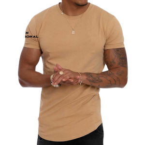 Camiseta de Hombre, Corte Ajustado, Transpirable, de Algodón, Cuello Redondo, Informal, para Gimnasio, Entrenamiento, Ropa de Verano - Product Image 6