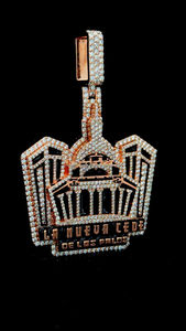 เครื่องประดับฮิปฮอปสำหรับผู้ชายสำหรับงานเลี้ยงชุบโรสโกลด์เต็มรูปแบบ925เพชรโมอิสซาไนท์แบบติดเอง - Product Image 2