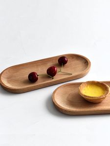 Plateaux décoratifs en bambou, design minimaliste rectangulaire, lot de plusieurs pièces, fonction poignée, artisanat en bois - Product Image 2