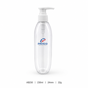 Botella de Plástico PET Transparente de 230 ml con Bomba para Champú, Gel de Ducha, Loción, Fabricante de Envases Cosméticos en Vietnam - Product Image 1