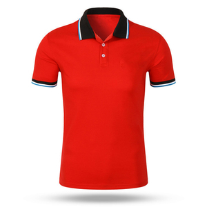 เสื้อทำงานผู้ชายผ้าฝ้าย 100% ระบายอากาศได้ดี ปักโลโก้ตามแบบ OEM พิมพ์ลายสกรีนสีพื้นเข้าชุด - Product Image 5
