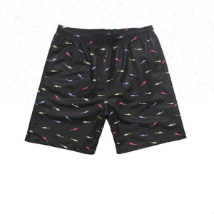 Shorts pour hommes en toile unie, design décontracté et personnalisé, écologiques, respirants, imperméables, coupe-vent, taille haute avec cordon de serrage - Product Image 3