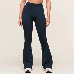 OEM Custom Women Split Hem Bootcut Pants High Waisted <b>Flare</b> Yoga <b>Leggings</b> Wide Leg Activewear Wholesale - Product Image 6