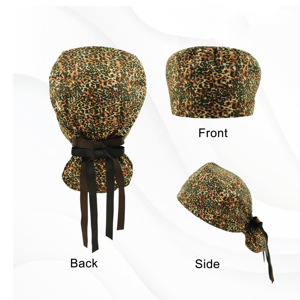 Gorro Quirúrgico para Mujer, Marca Privada OEM, de Algodón Transpirable, Ajustable con Lazos Traseros, para Enfermeras y Personal Médico, para Quirófano y Hospital - Product Image 4
