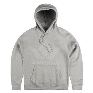 Sweat à capuche en molleton gris chiné pour homme, manches longues, poche kangourou, coupe classique, doux, chaud, décontracté, automne-hiver - Product Image 6