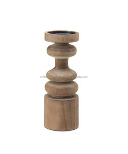 Vente en gros de pilier de bougie en bois de manguier ou bougeoirs lanternes et bocaux décoratifs de table pour Noël avec la meilleure qualité - Product Image 2